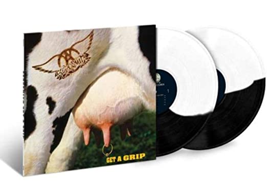 Aerosmith Get a Grip (Limited Edition, Black & White Split Colored Vinyl) (2 Lp's) - Aerosmith