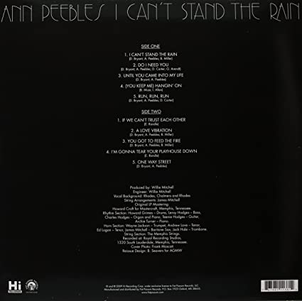 I Can't Stand the Rain - Ann Peebles