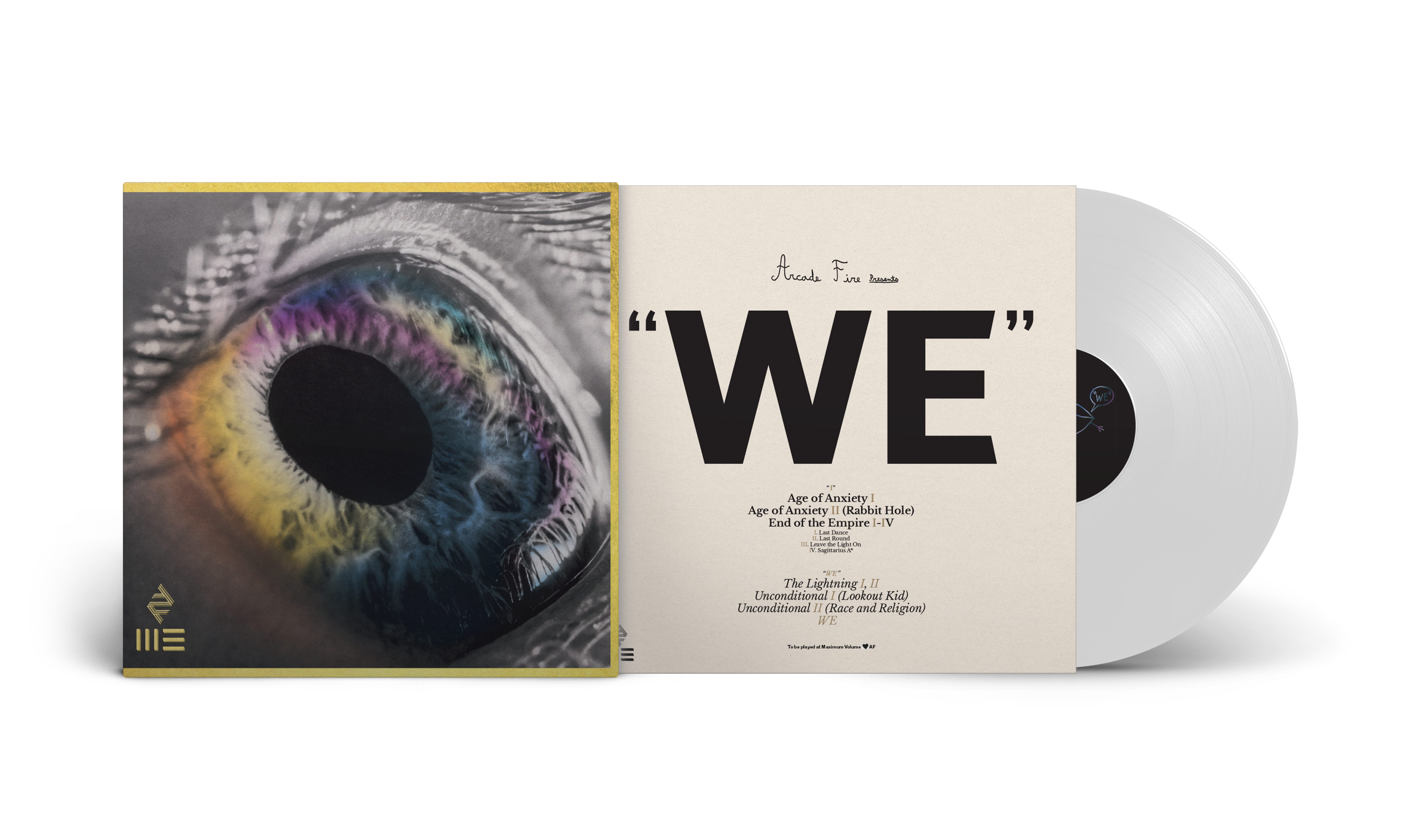WE (Colored Vinyl, White, 180 Gram Vinyl, Gatefold LP Jacket, Poster) - Arcade Fire