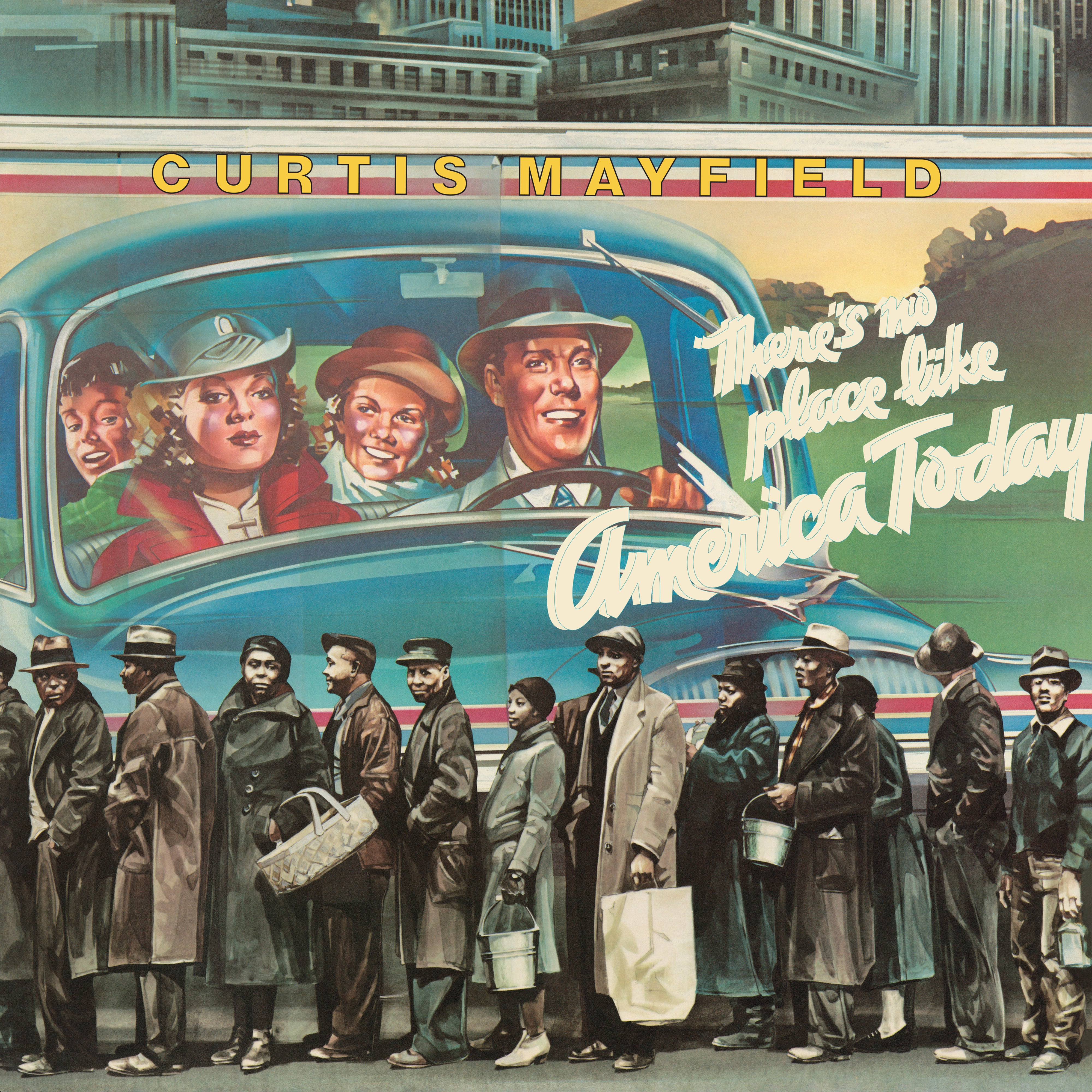 There's No Place Like America (1LP blue vinyl) - Curtis Mayfield