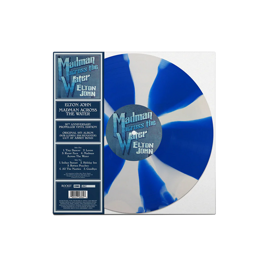 Madman Across The Water: 50th Anniversary (Limited Edition, Blue & White Propeller Colored Vinyl) - Elton John