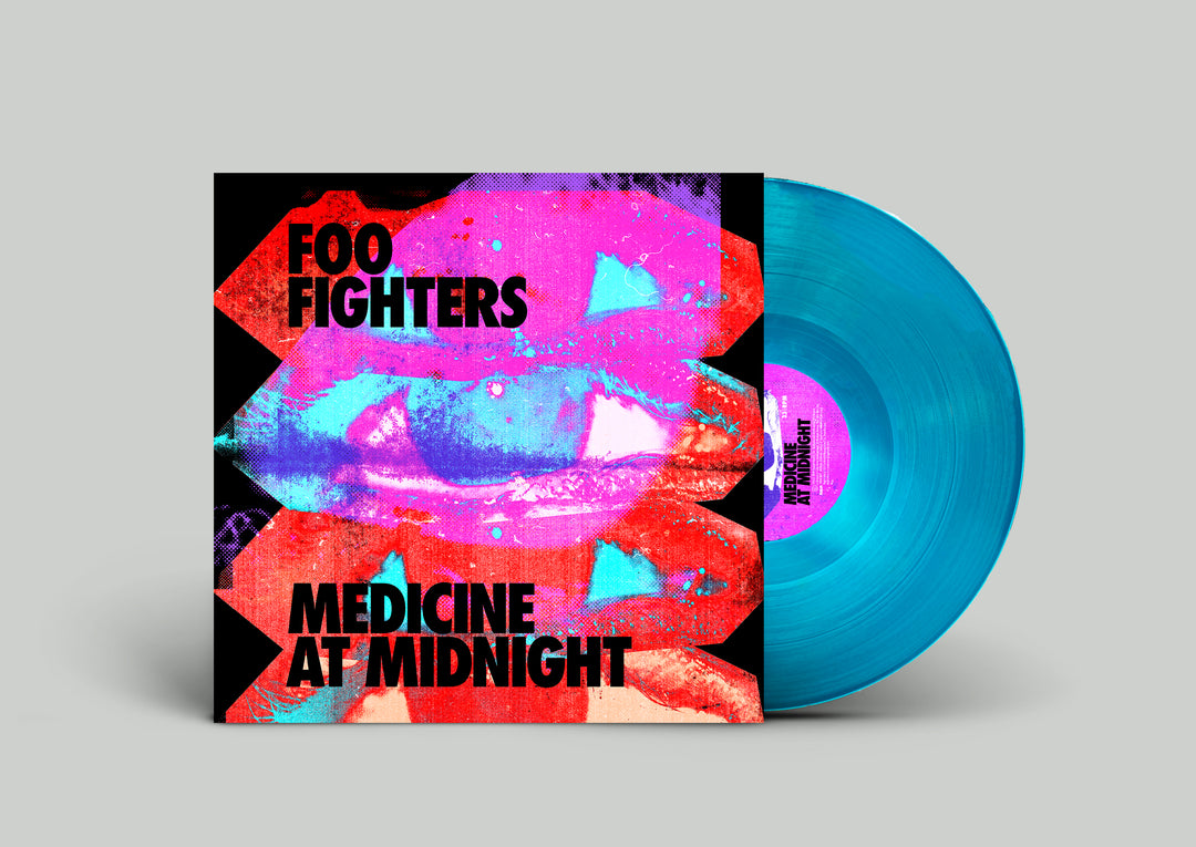 Medicine At Midnight (INDIE EXCLUSIVE | 140 Gram Blue Vinyl | Printed Sleeve | 12'x12" Insert) - Foo Fighters