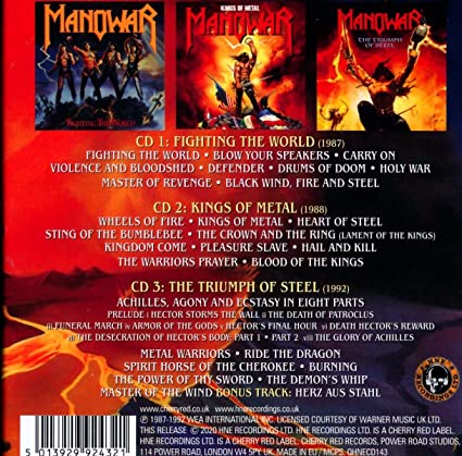 Black Wind, Fire & Steel: Atlantic Albums 1987-1992 [Import] (3 Cd's) - Manowar