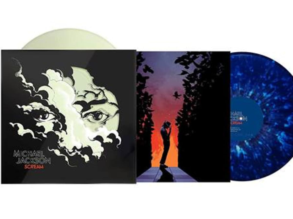 SCREAM (Glow in the dark and Translucent Blue w/ Luminous Splatter) - Michael Jackson