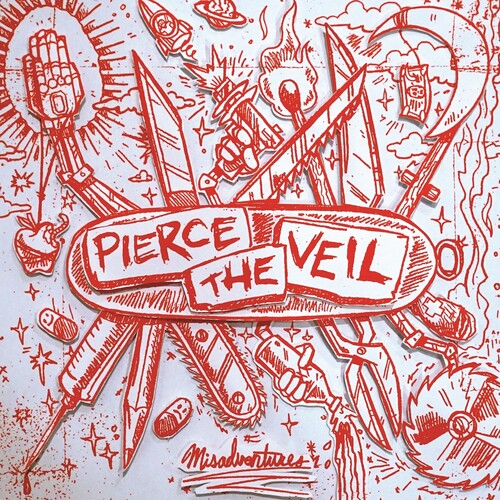 Misadventures (Indie Exclusive, Limited Edition, Colored Vinyl, Red, Silver) - Pierce The Veil