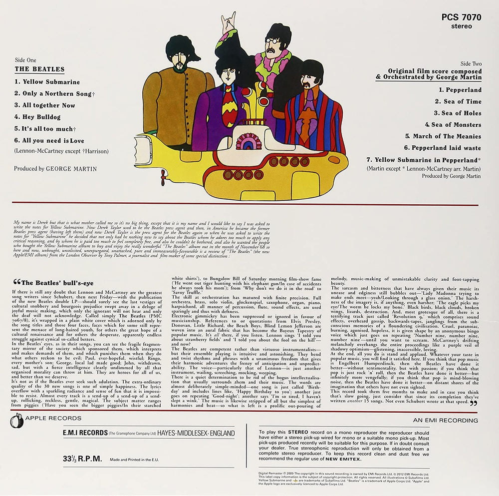 Yellow Submarine (180 Gram Vinyl, Remastered, Reissue) - The Beatles