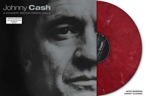 A Concert: Behind Prison Walls (Limited Edition, Red, Black, & White Marble Colored Vinyl) - Johnny Cash